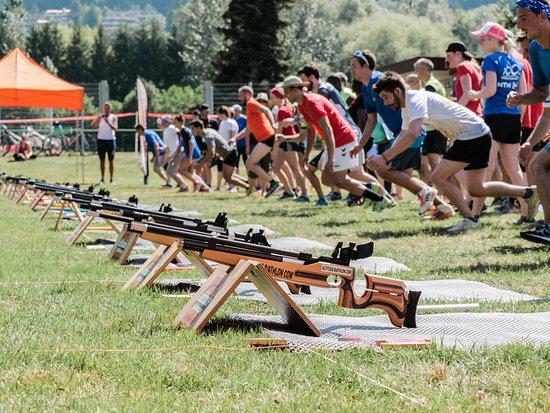 Initiation au biathlon en team building