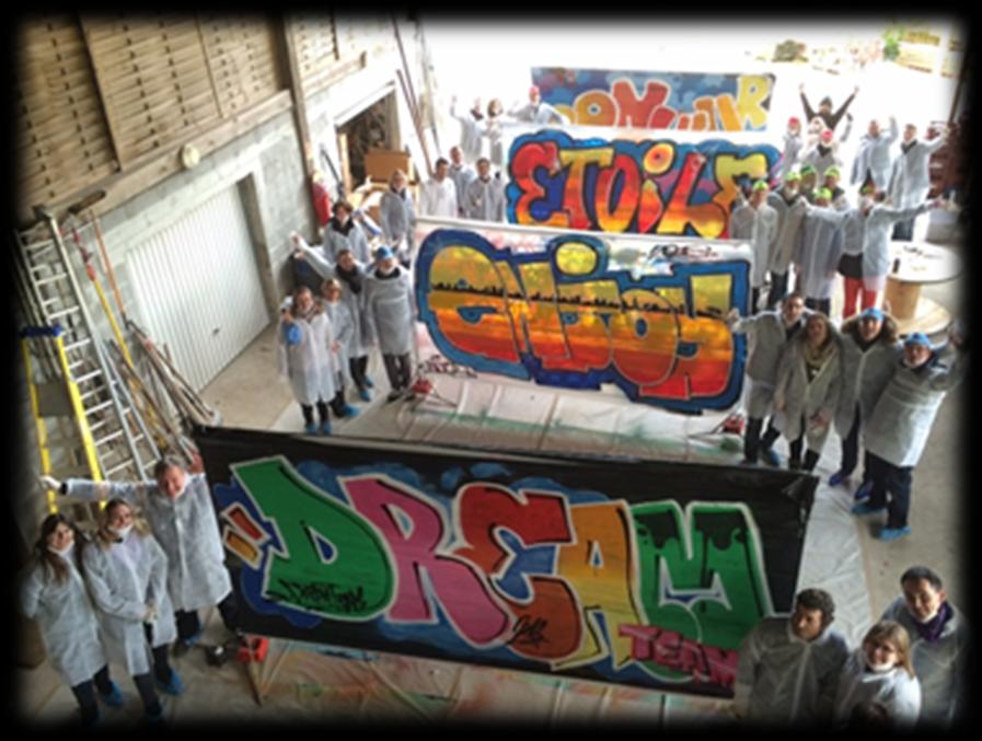 Graff'Art : création collective de graffiti